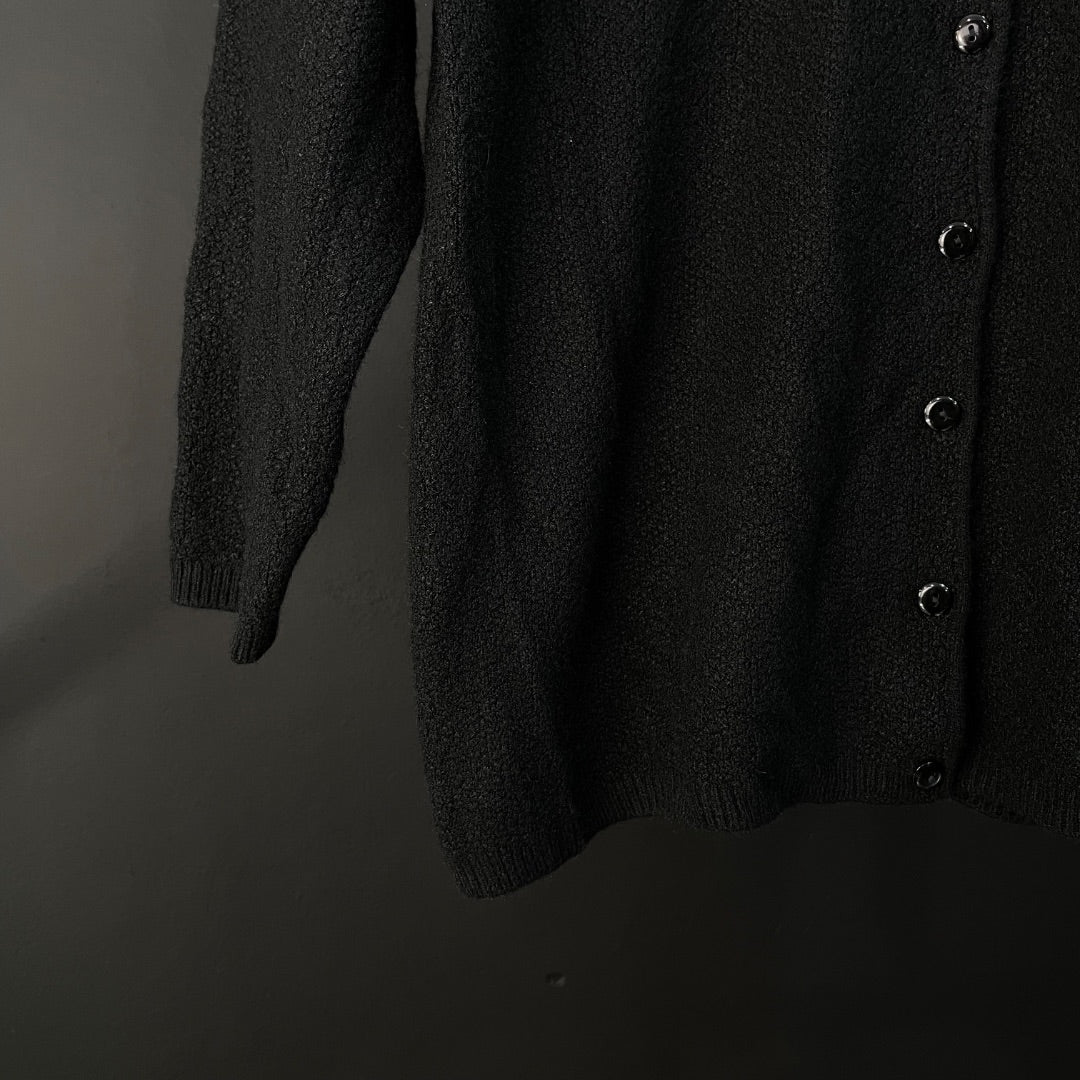 SIN MARCA Sweater Abierto Negro Talle L