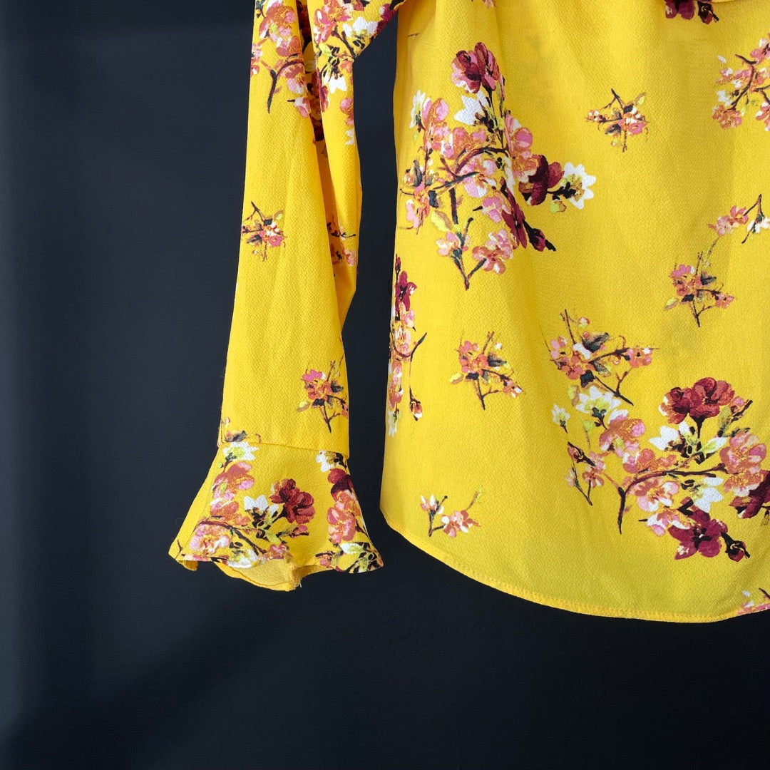 H&M Blusa Manga 3/4 Varios Floral Talle 36