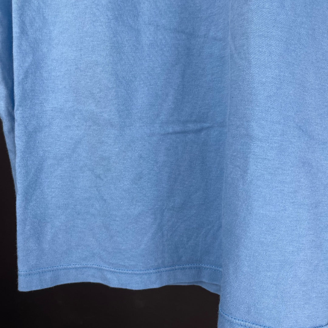 SIN MARCA Remera Manga Corta Celeste Talle XL