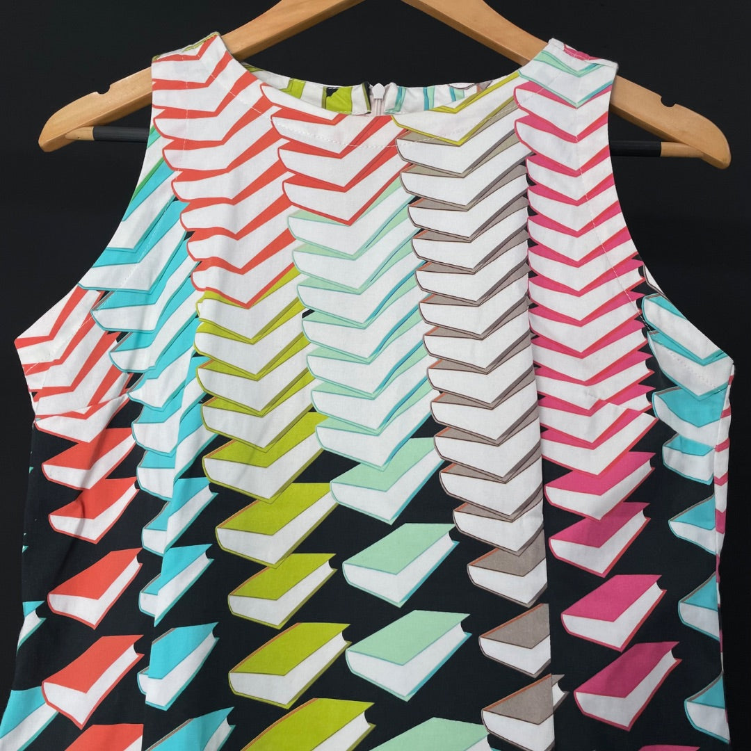 SIN MARCA Vestido Sin Manga Varios Estampado Talle XL
