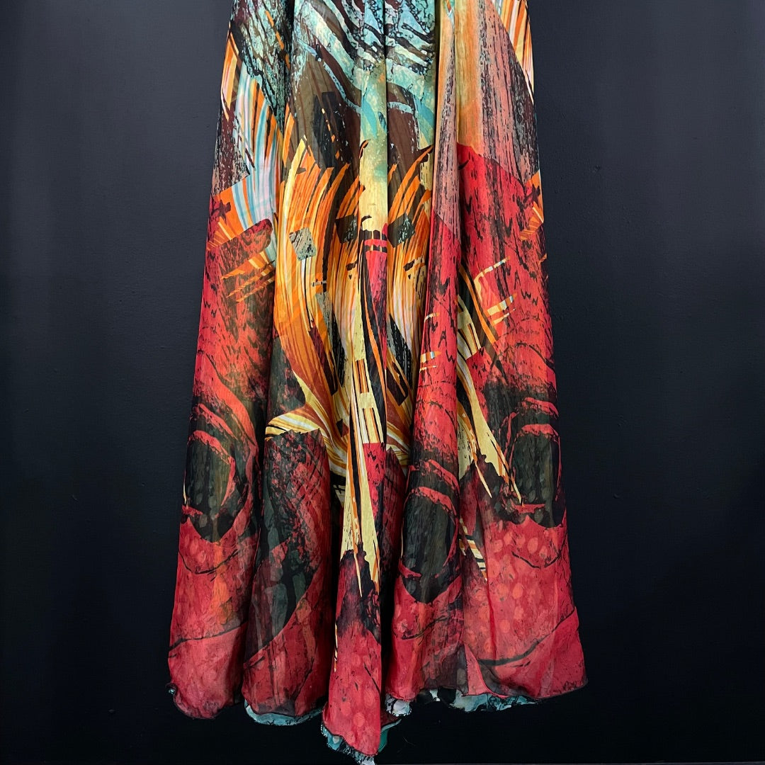 SIN MARCA Vestido Varios Estampado Talle 1