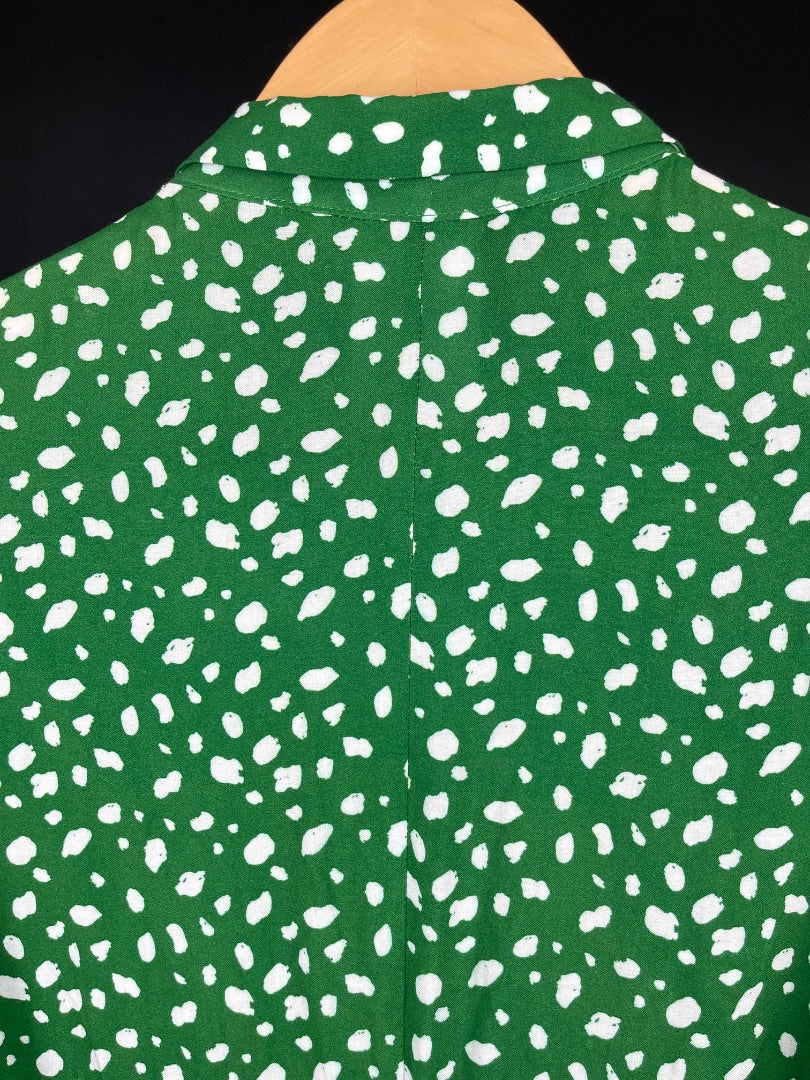 ZARA Vestido Manga 3/4 Varios Estampado Talle XS