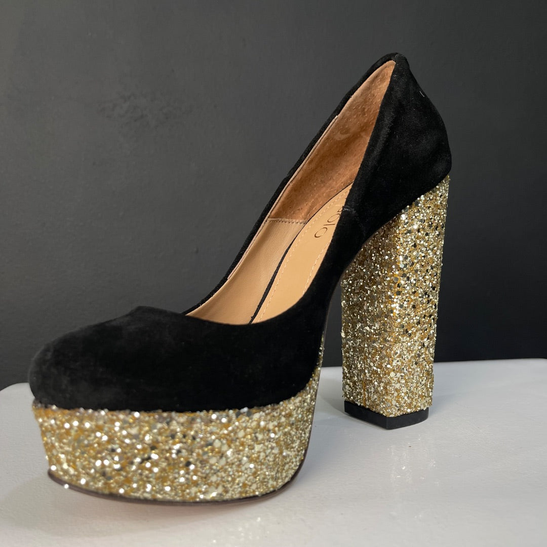 PARUOLO Zapatos Varios Negro y Dorado Talle 37