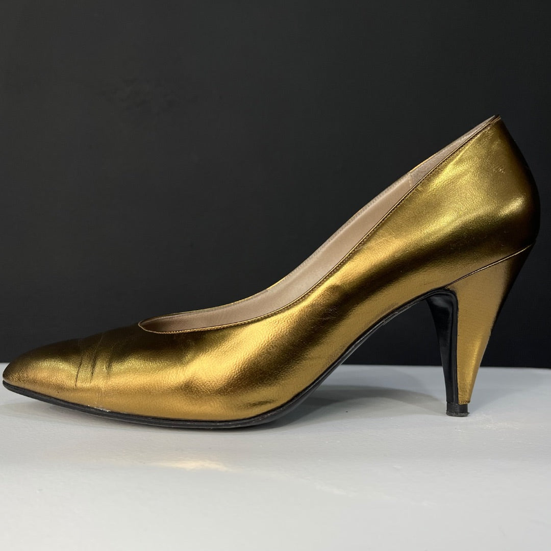ALONSO Zapatos Dorado Talle 38