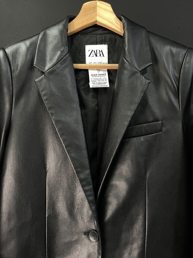 ZARA Saco Negro Talle S