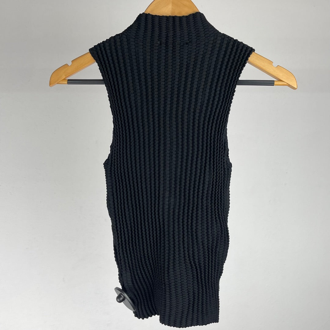 ZARA Top Sin Mangas Negro Talle S