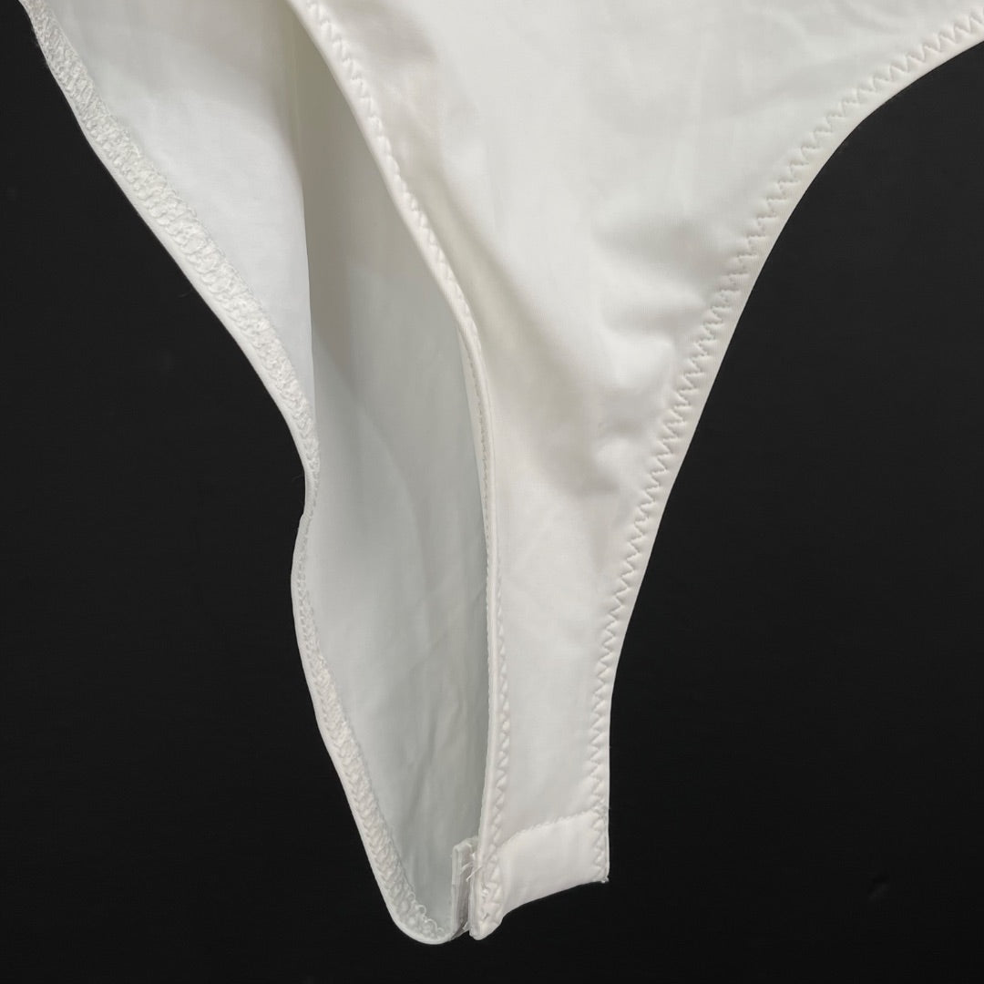 ZARA Body Sin Manga Blanco Talle M