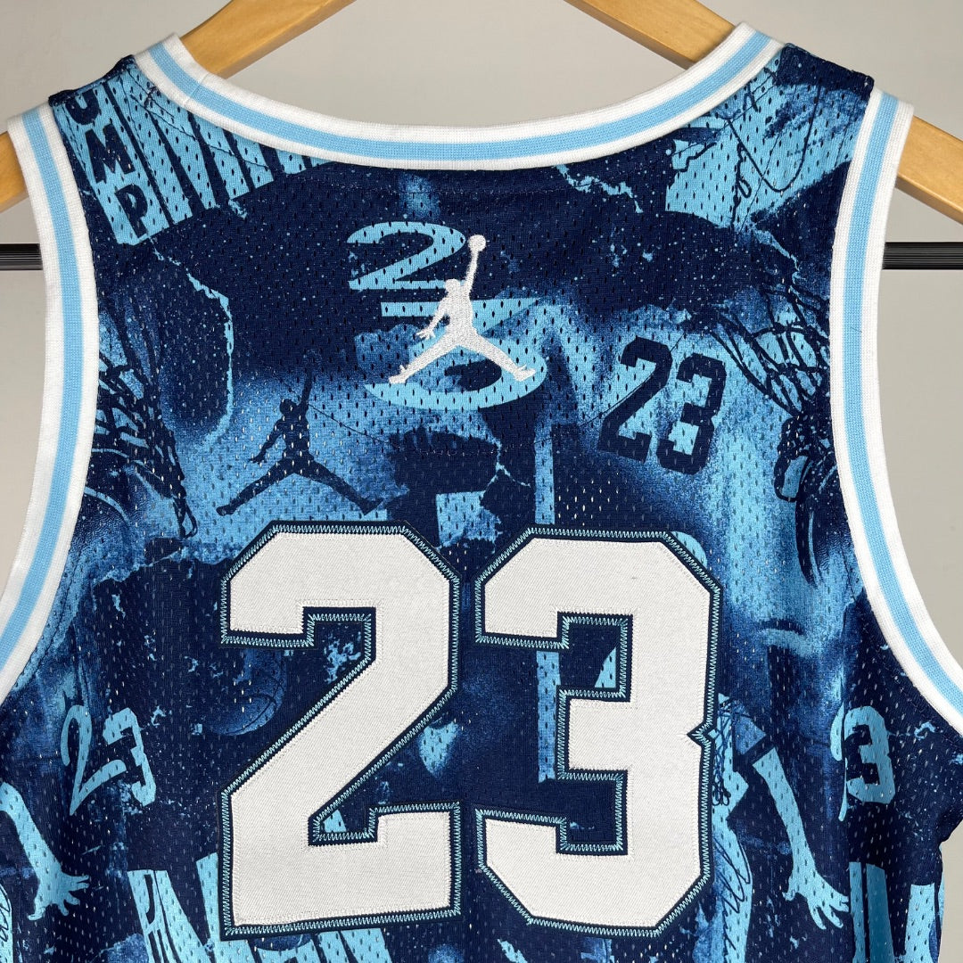 JORDAN Musculosa Deportiva Azul Talle XL