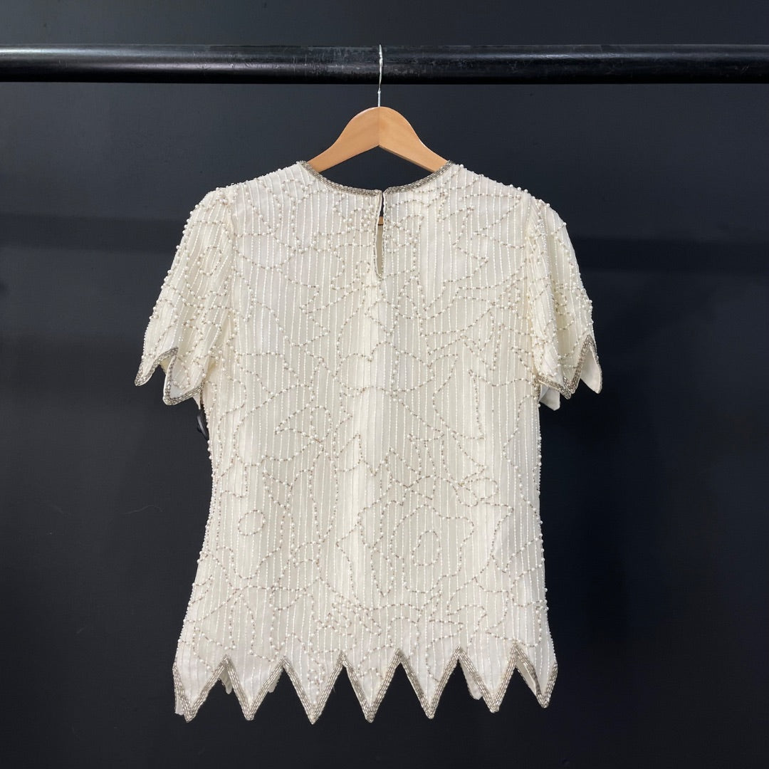 LAURENCE KAZAR Blusa Beige Talle S