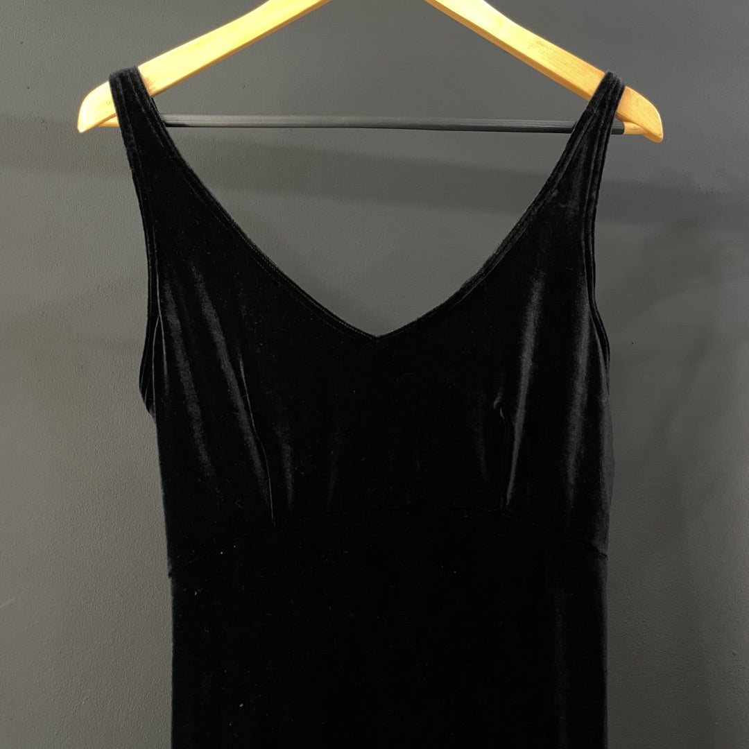VICTORIA SECRET Vestido Sin Manga Negro Talle S