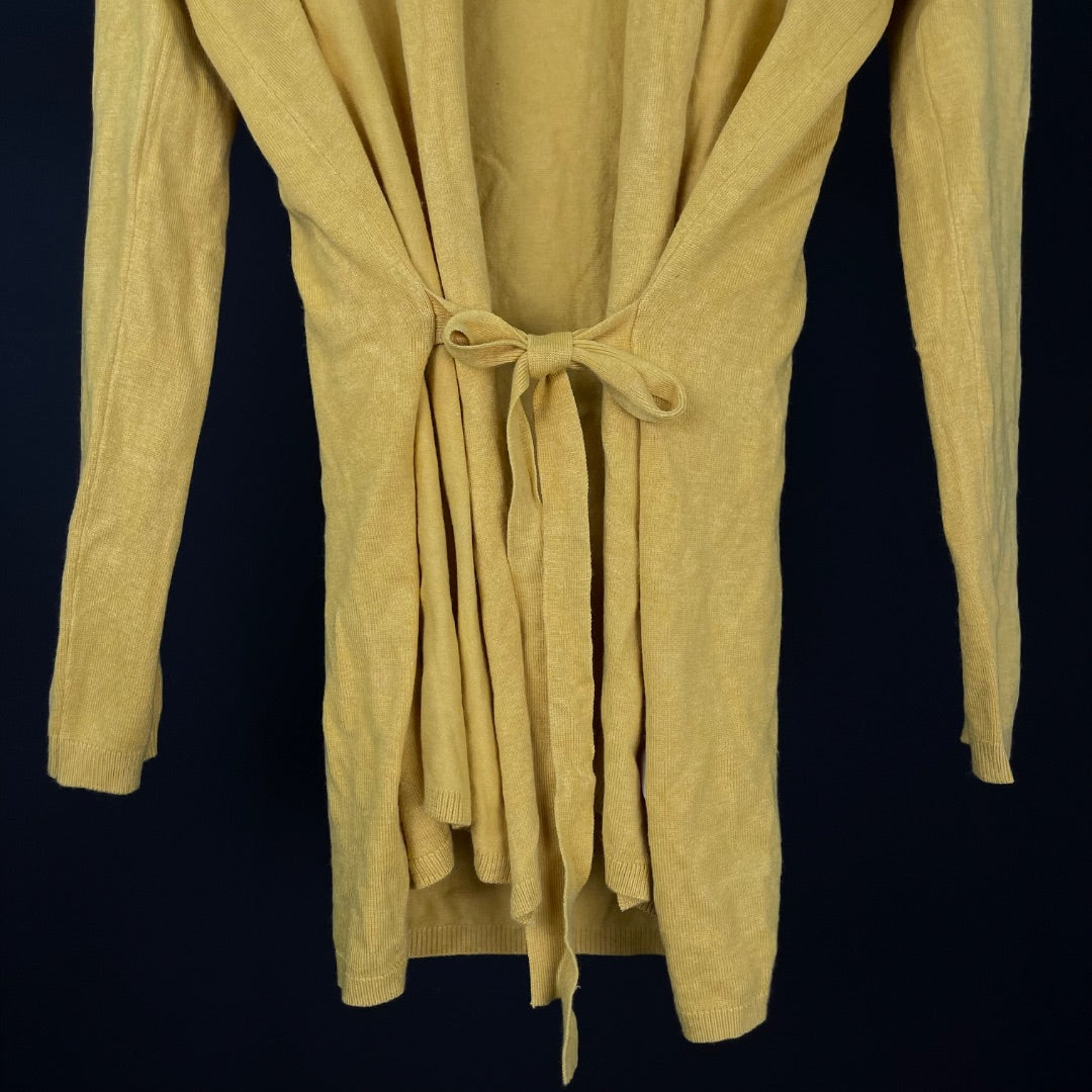 ZARA Sweater Abierto Amarillo Talle S