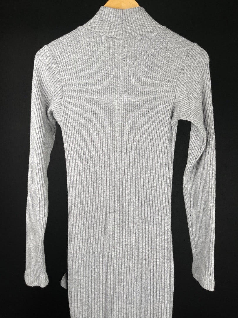 CUESTA BLANCA Vestido Manga Larga Gris Talle 46