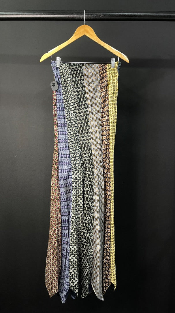 ROPA Y ARTE Pollera Larga Pollera Corbatas Larga Varios Estampado Talle M
