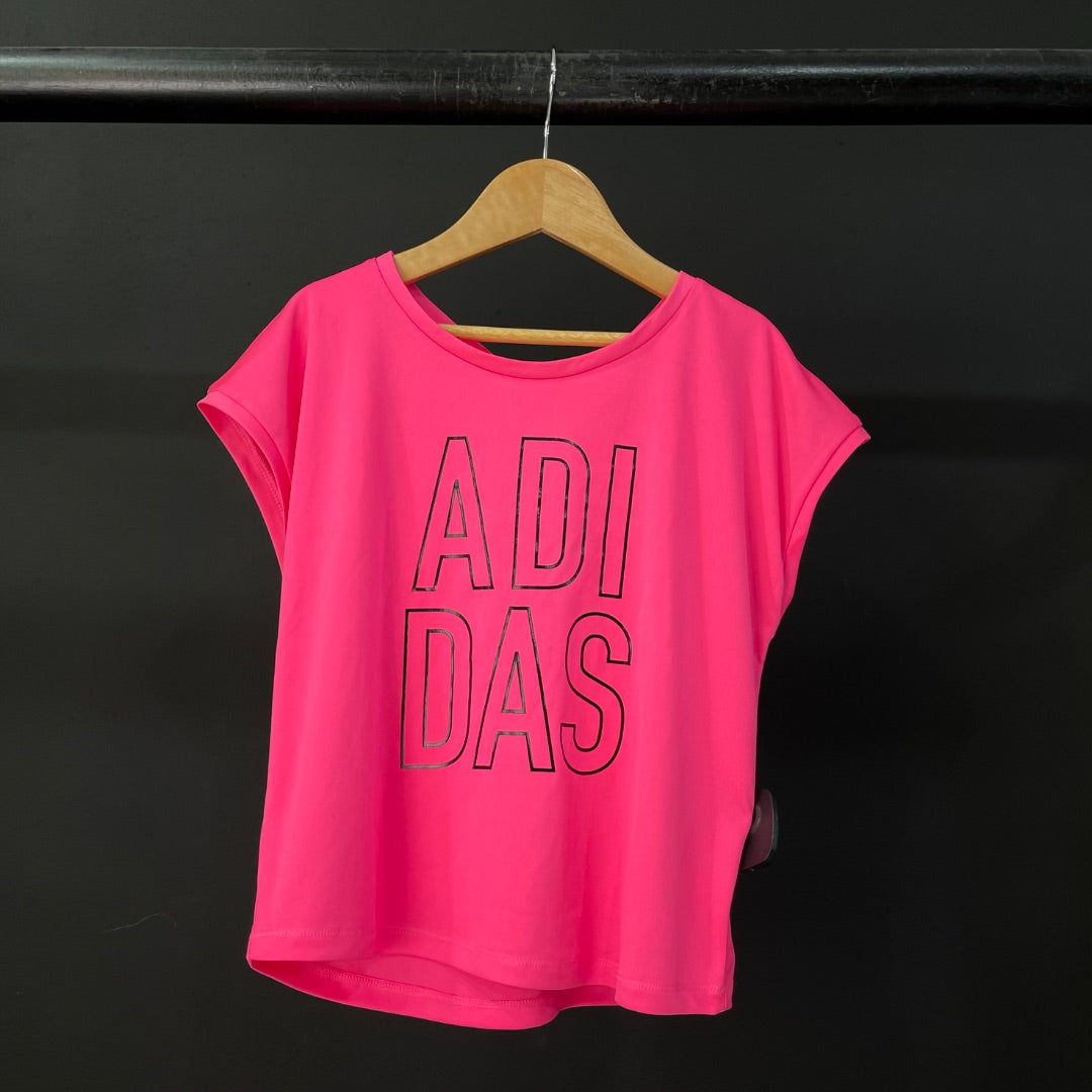 ADIDAS Remera Deportiva Fucsia Talle S