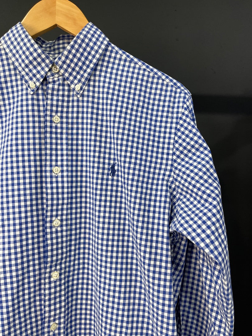 RALPH LAUREN Camisa Manga Larga Varios Cuadritos Talle 15
