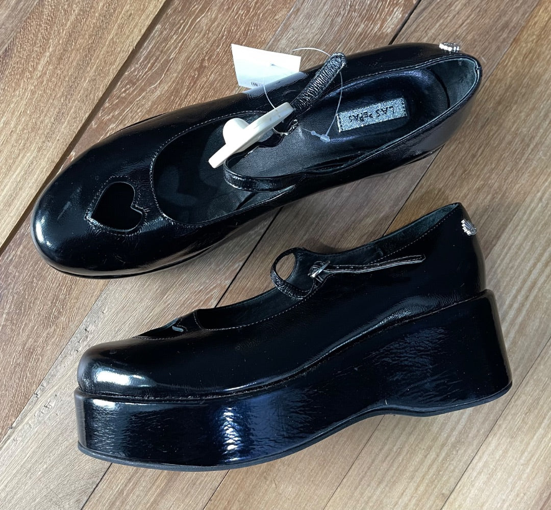 LAS PEPAS Plataformas Negro Talle 39