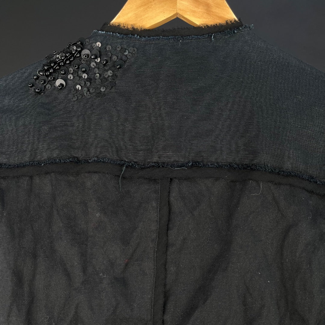 TAHARI Campera Negro Talle M