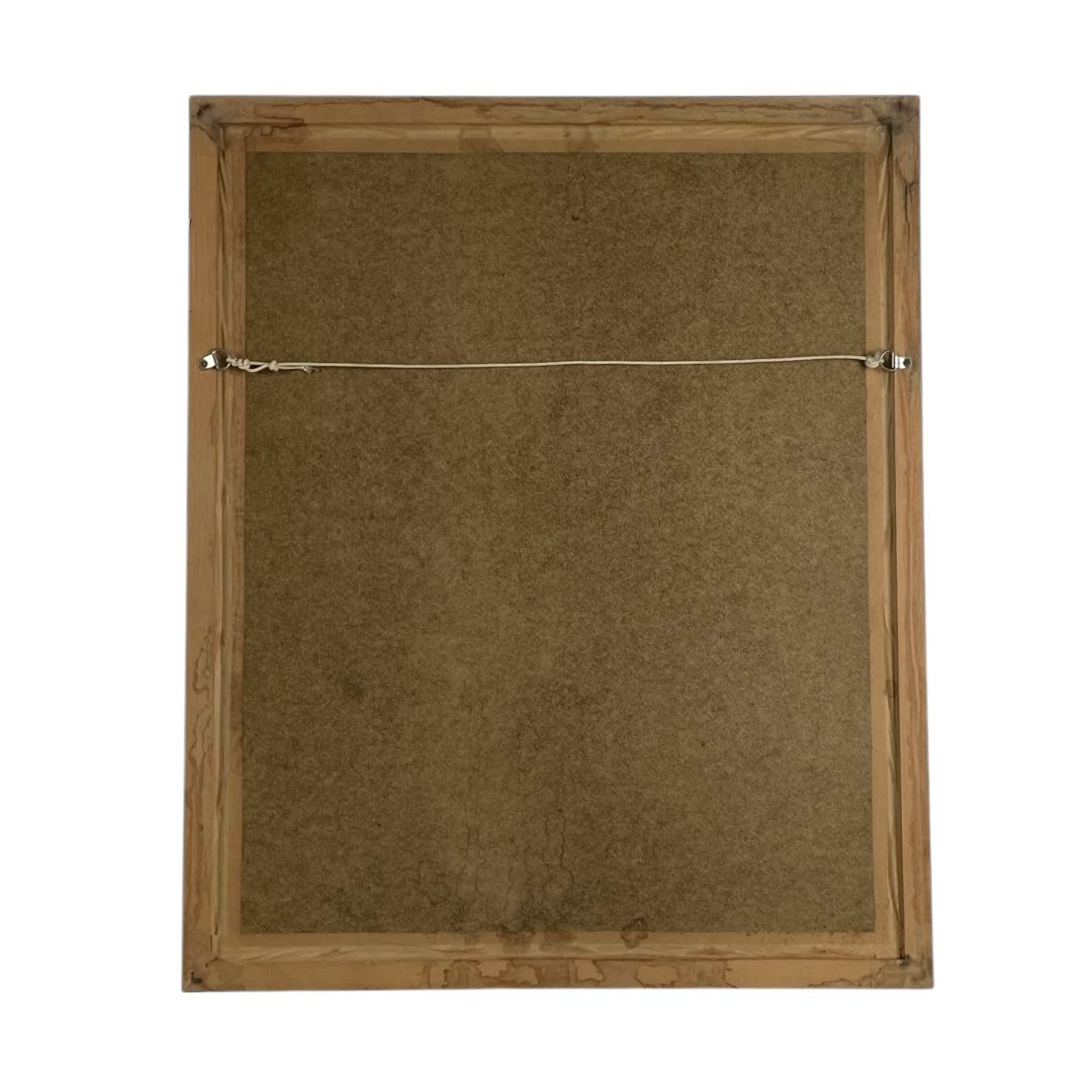 Arte con Vidrio ANONIMO Estilo Figurativo Marco 90 cm X 72 cm Obra 83 cm X 65 cm