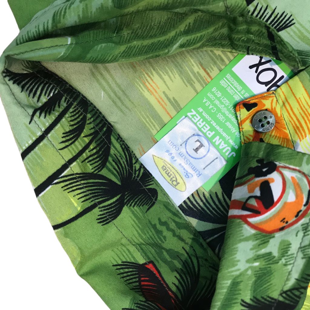 Camisa Manga Corta RIMAS Multicolor Talle L