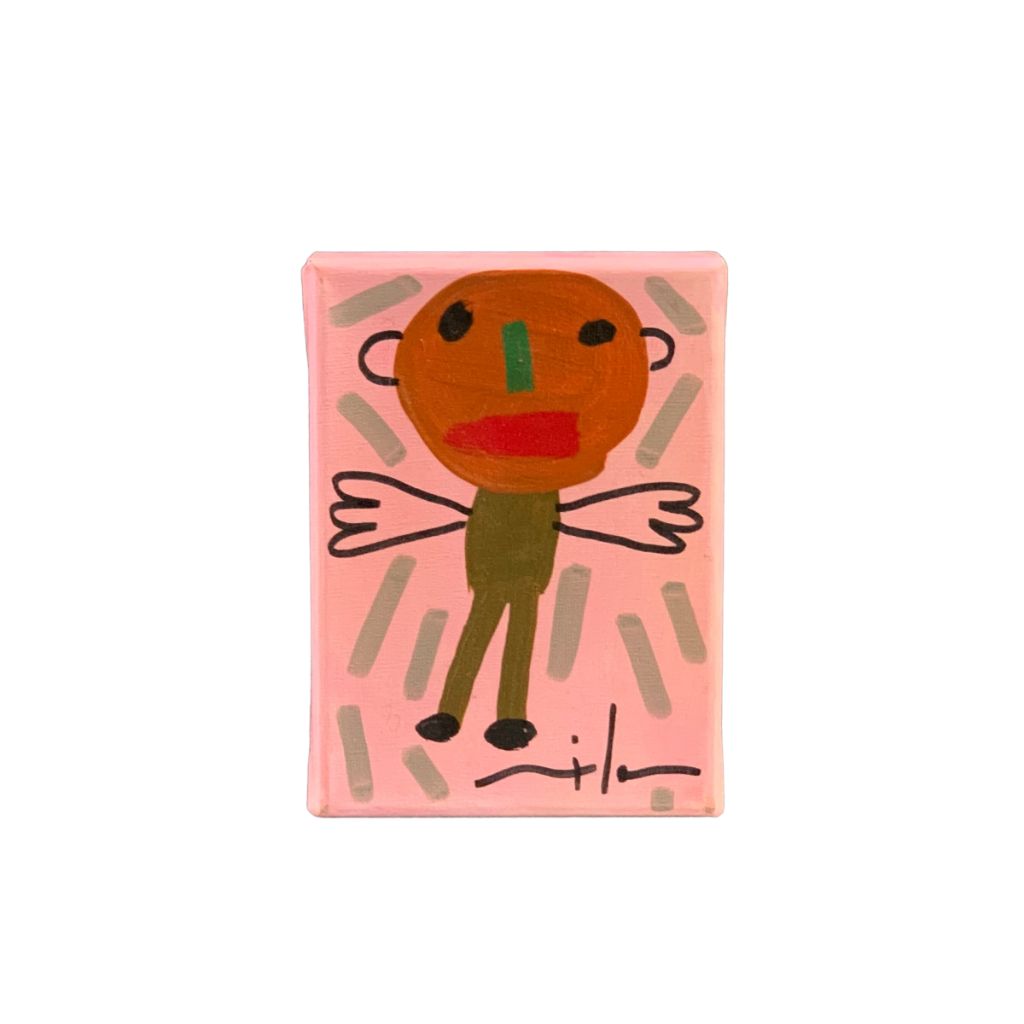 Arte Cuadro Sin Vidrio MILO LOCKETT Figurativo Obra 18cm X 13cm