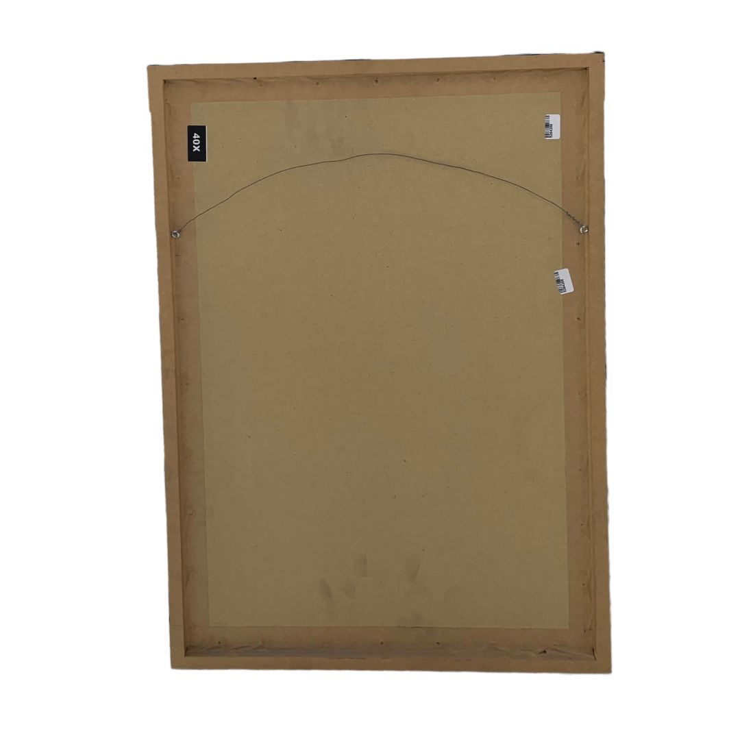 Arte Con Vidrio MIA FRERS Carbonilla Marco 64cm X 45cm Obra 60,5cm X 41,5cm