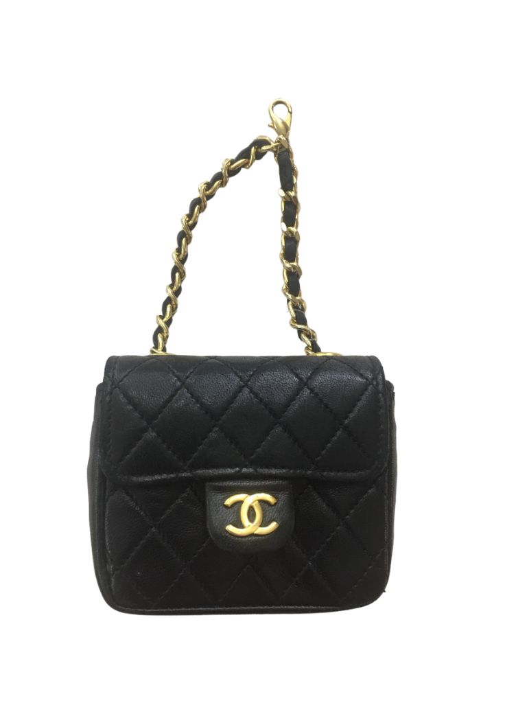 Carterita CHANEL Color Azul Medida 10Cm X 8Cm - Main Image