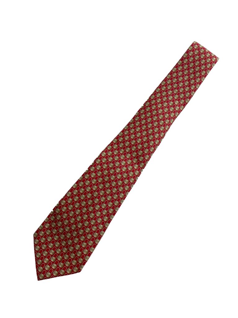 Corbata HERMES Color Rojo