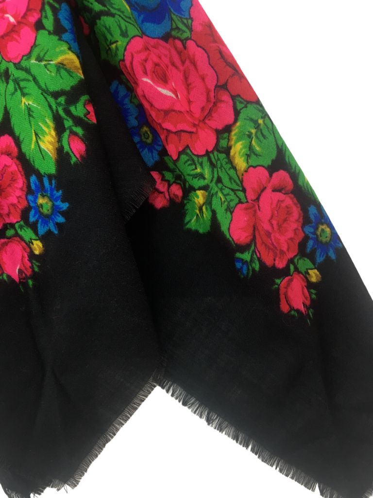 Pañuelo Sin Marca Floral Medida 95Cm X 95Cm