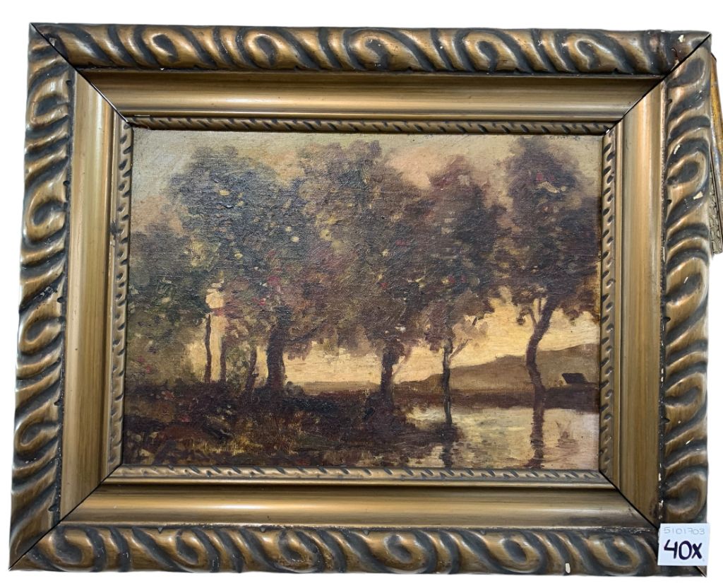 Arte Sin Vidrio Estilo Paisajismo Marco 50cm X 60cm Obra 31cm X 43cm