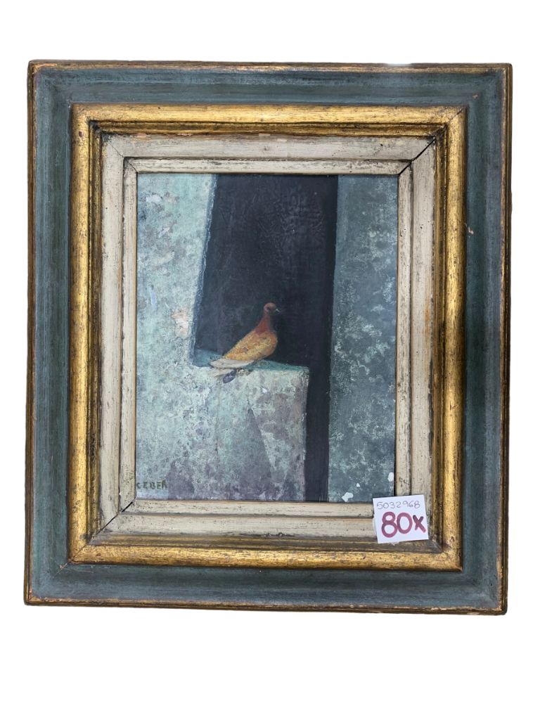 Arte Sin Vidrio ROMA GEBER Figurativo Marco 50cm X 45cm Obra 29cm X 23cm