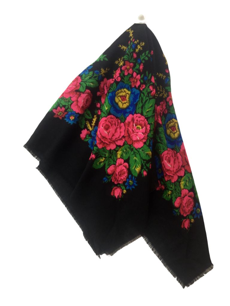 Pañuelo Sin Marca Floral Medida 95Cm X 95Cm