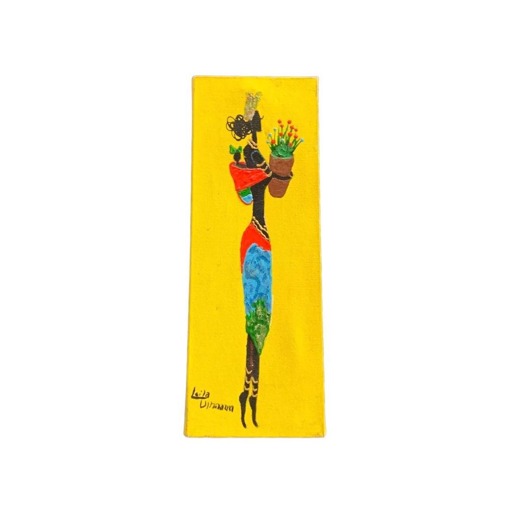 LEILA ULLMANN  Mujer Africana    Medida 40cm X 15cm