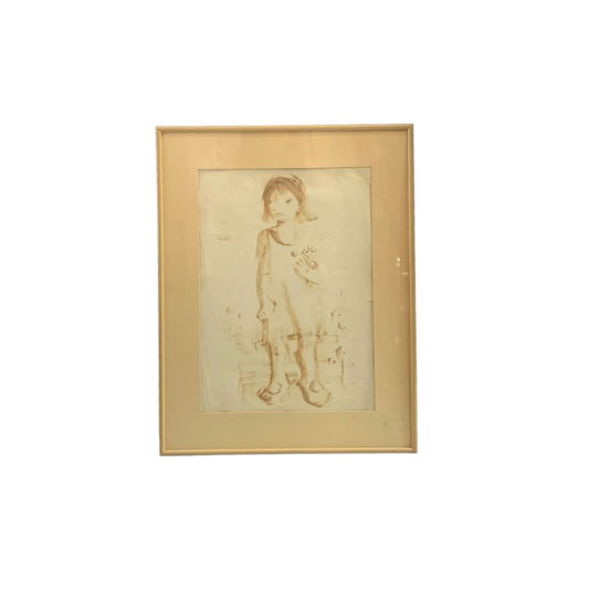 Niña    Marco 63cm X 49cm Obra 47cm X 33cm