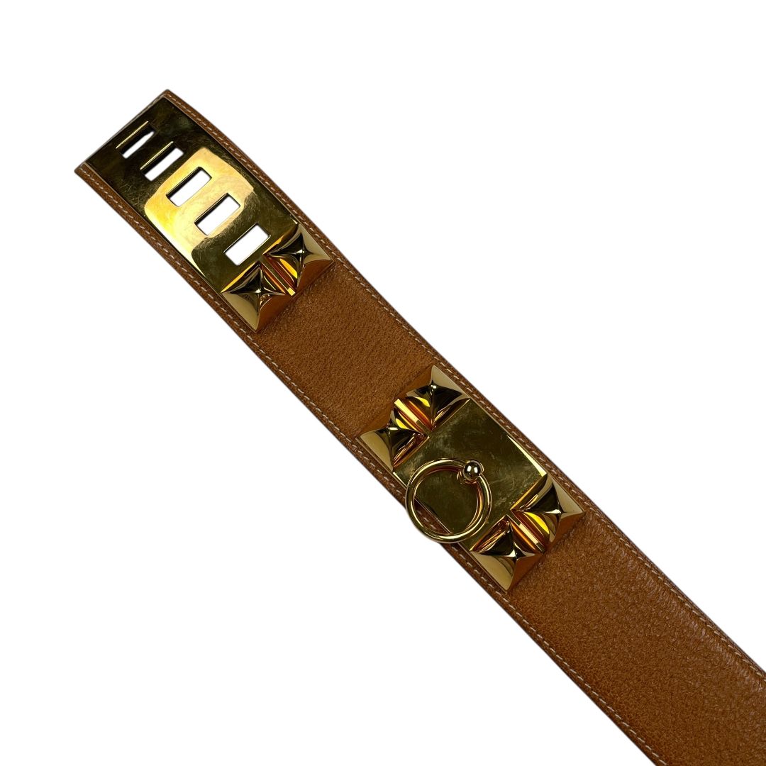 Cinturon Otro HERMES Color Marron Medida 83cm