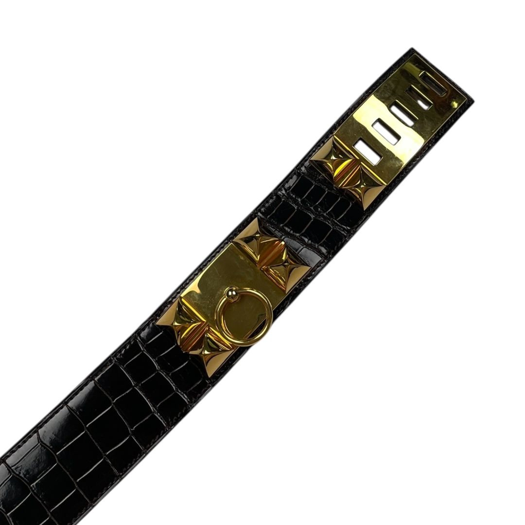 Cinturon Otro HERMES Color Negro Medida 81cm