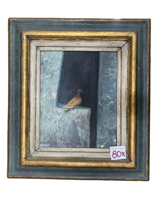 ROMA GEBER  Arte Sin Vidrio    Marco 50cm X 45cm Obra 29cm X 23cm