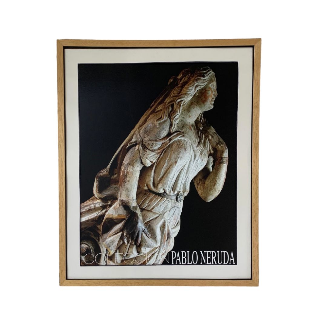 PABLO NERUDA  Arte sin Vidrio  Estilo Retrato  Medida 75 cm x 61 cm
