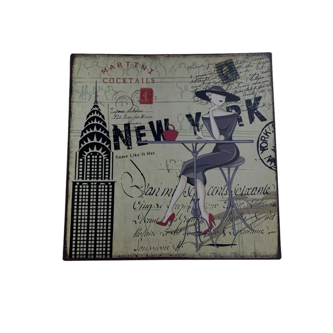 ANONIMO  Arte sin Vidrio  Estilo Figurativo  Medida 30cm X 30cm