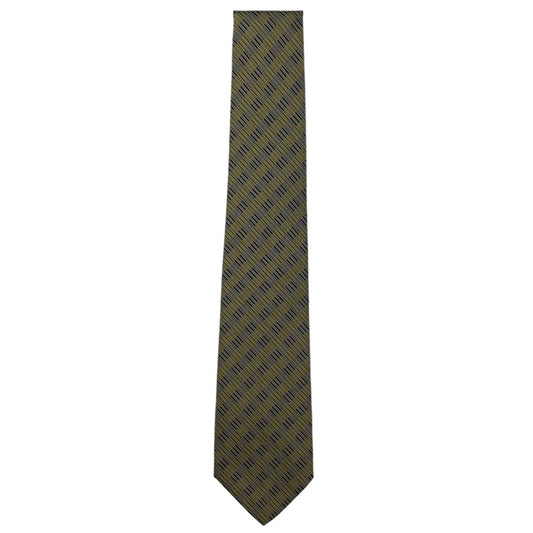 Corbata  HERMES  Color Verde Talle Unico