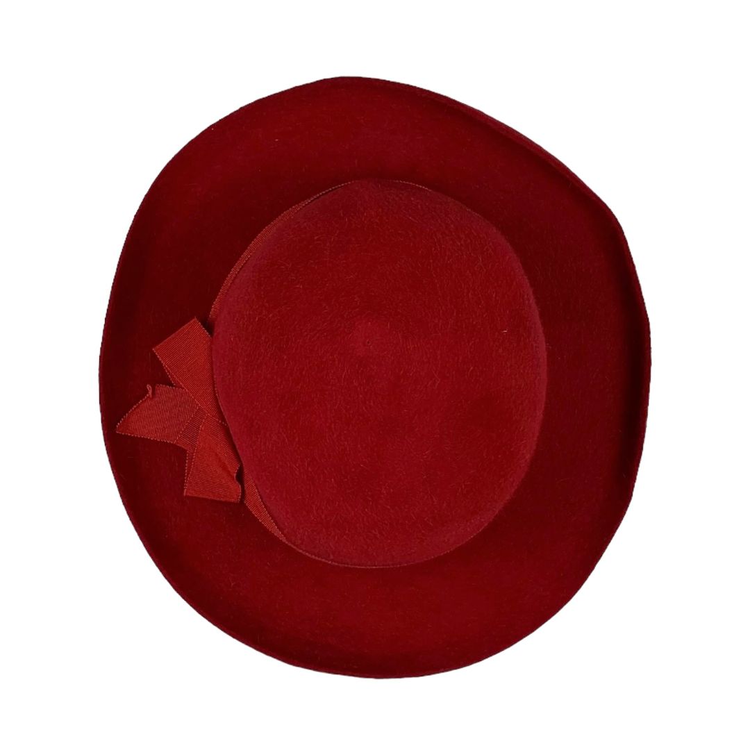 Sombrero Con Ala  SIN MARCA  Color Rojo Talle Unico