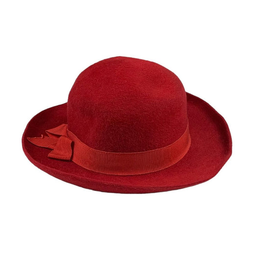 Sombrero Con Ala  SIN MARCA  Color Rojo Talle Unico