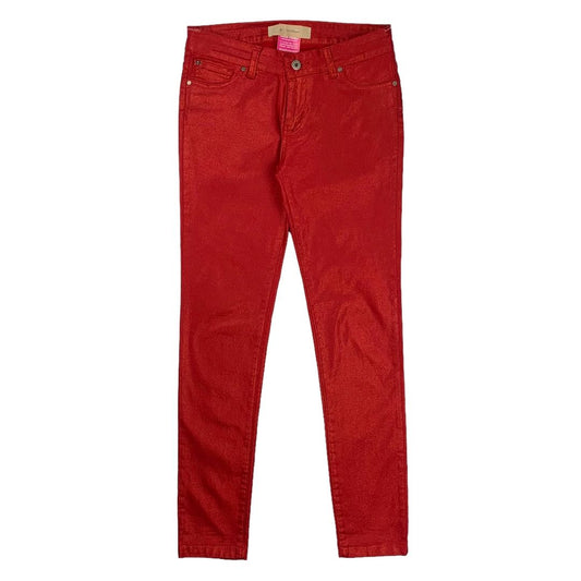 Pantalon Jean  RAPSODIA  Color Rojo Talle 40