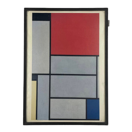 Arte con Vidrio  Mondrian  Varios Abstracto Medida 44cm X 32cm