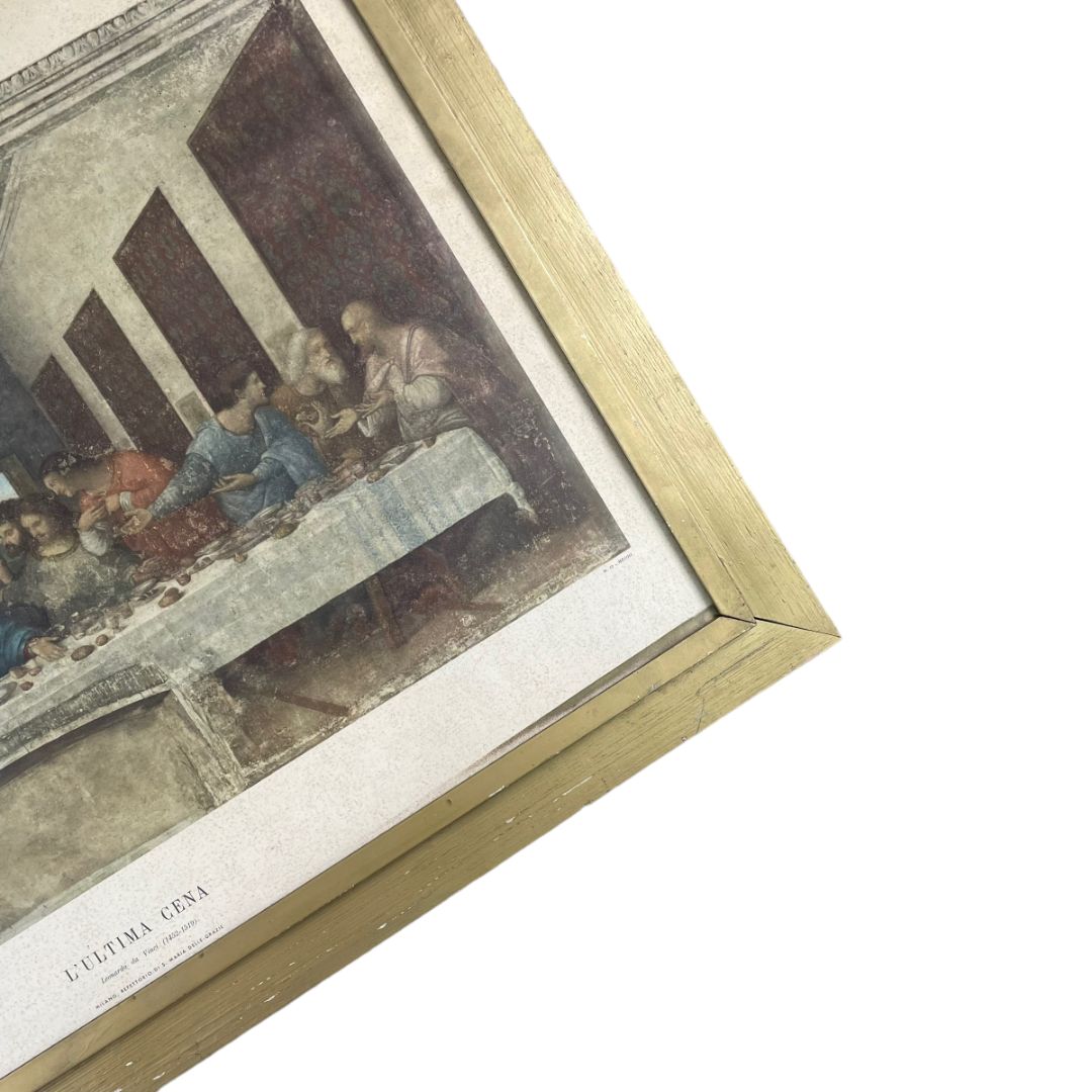 LEONARDO DA VINCI  Arte con Vidrio  Estilo Figurativo  Medida 80cm X 57cm