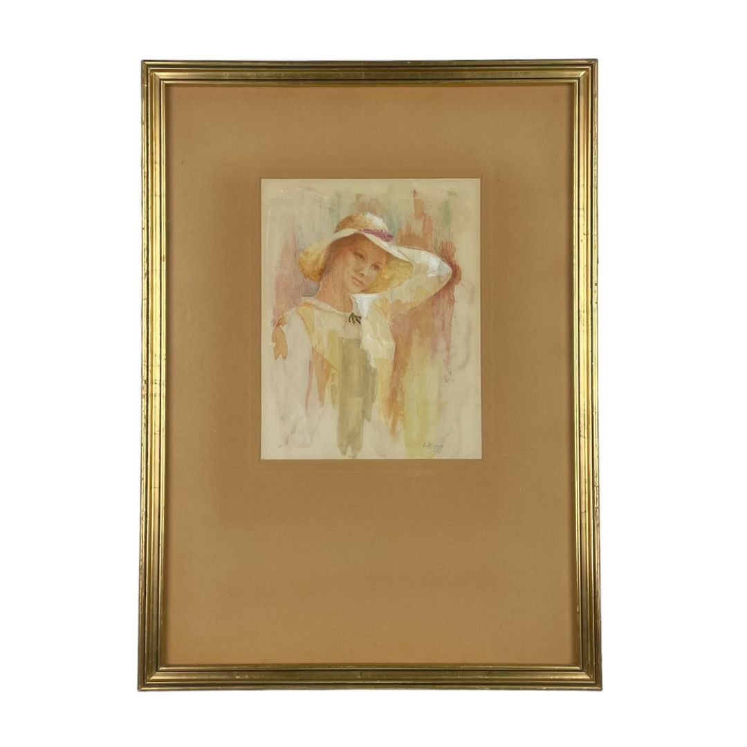 E S MIERZA  Arte con Vidrio  Estilo Retrato  Medida 44cm X 32cm