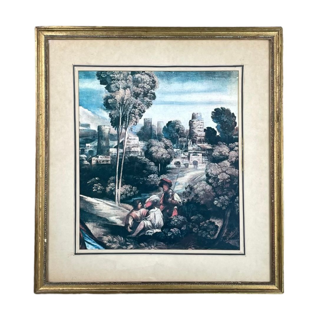 ANONIMO  Arte con Vidrio  Estilo Paisajismo  Medida 50cm X 44cm