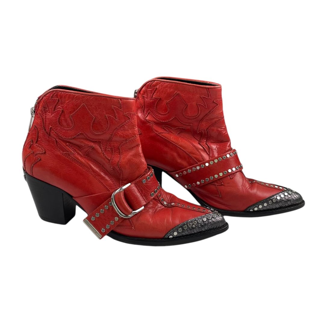 Bota Corta  ZADIG & VOLTAIRE  Rojo Talle 39