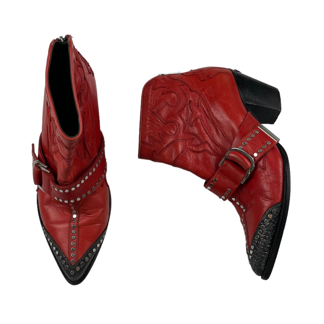 Bota Corta  ZADIG & VOLTAIRE  Rojo Talle 39