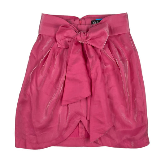 Pollera Mini  Zara  Rosa Talle XS