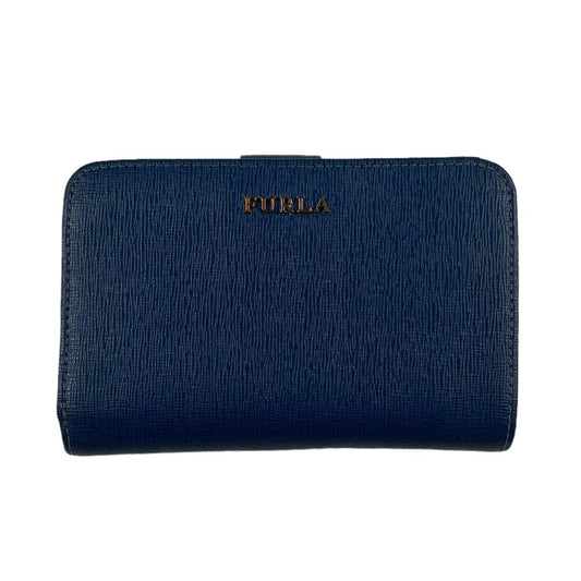 Billetera  FURLA  Color Azul Medidda 14cm X 9cm